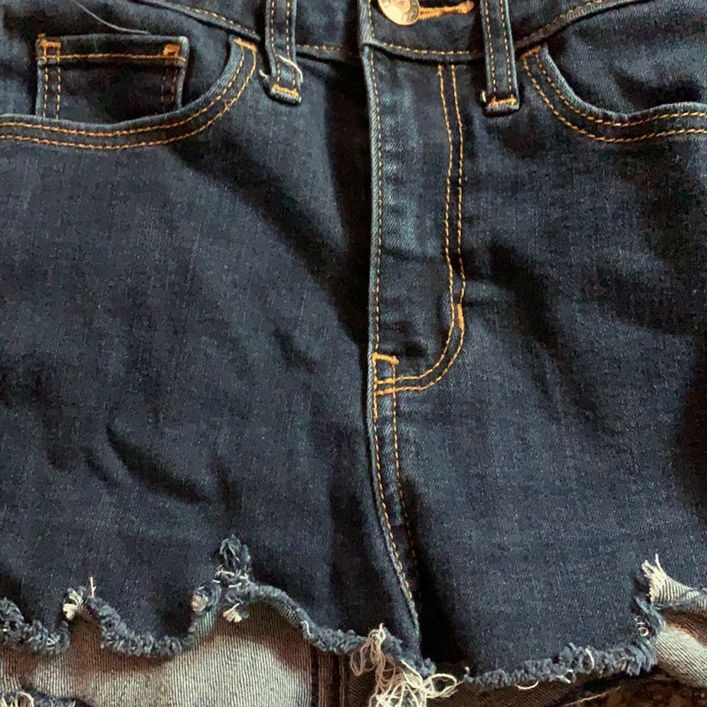 Distressed hollister shorts
